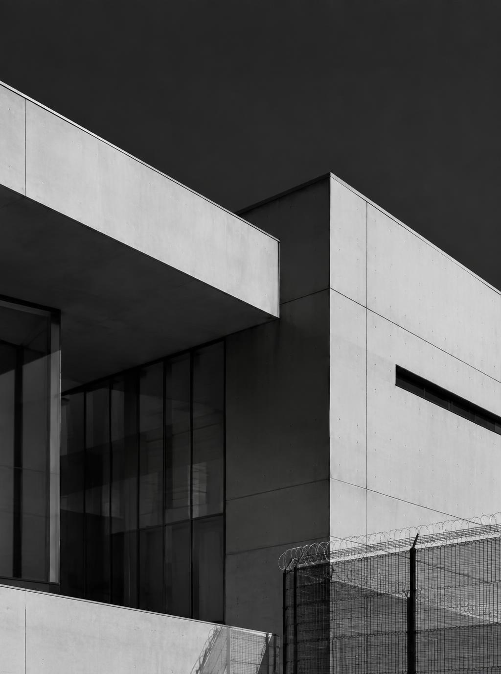 Fachada de instalação segura